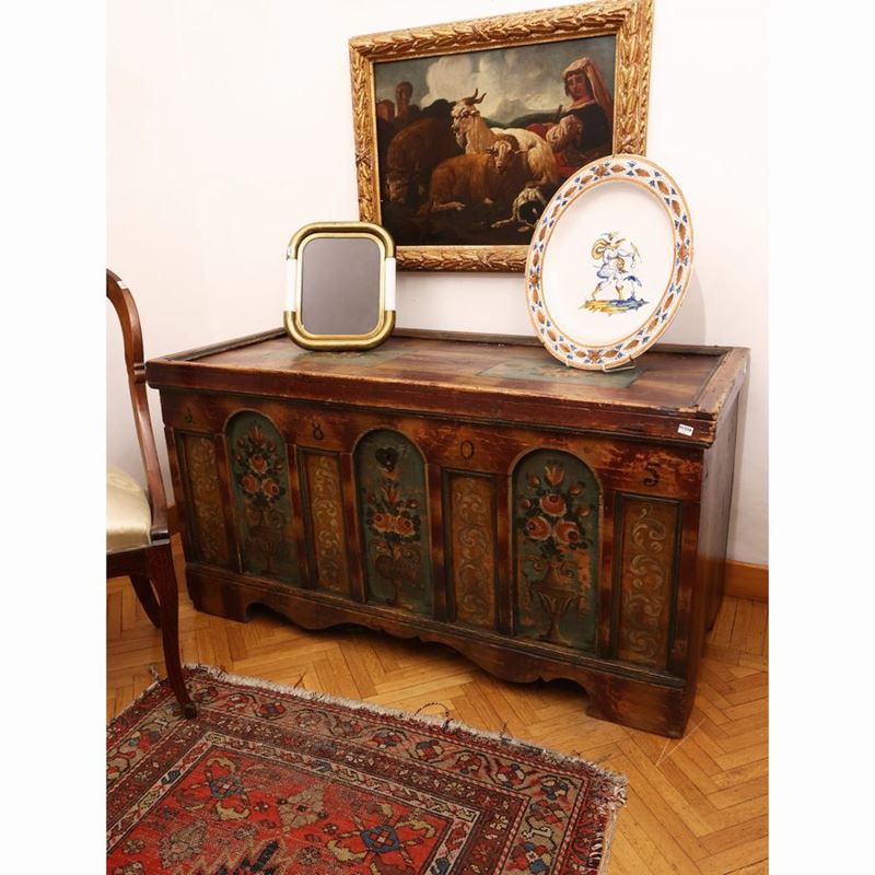 Cassapanca Tirolese in Legno Tenero