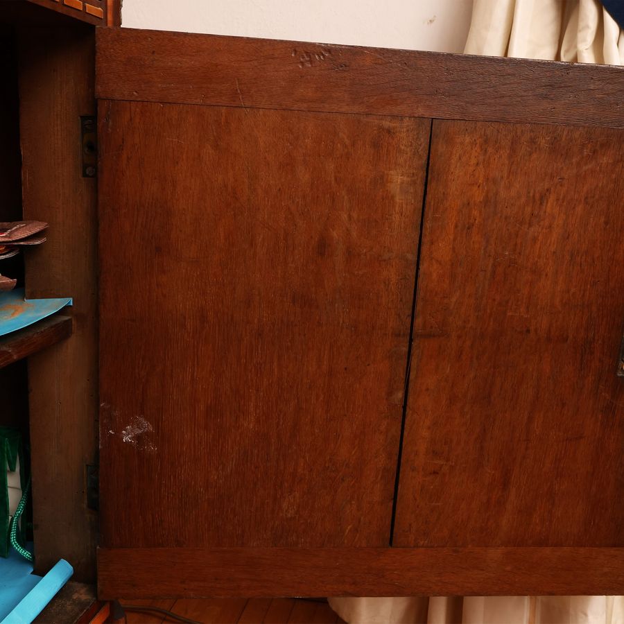 Credenza Impiallacciata in Legno di Rosa, Mogano ed Altre Essenze