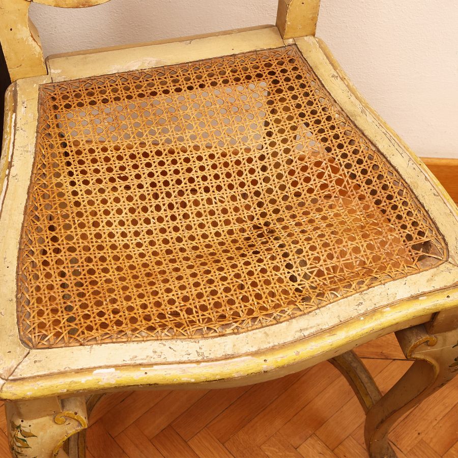 Coppia di Sedie in Legno Laccato