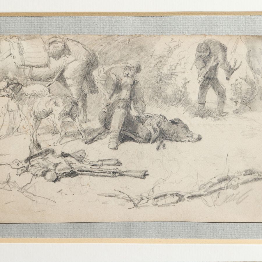 Scena di Caccia - Scene di Guerra, Paesaggi con Personaggi