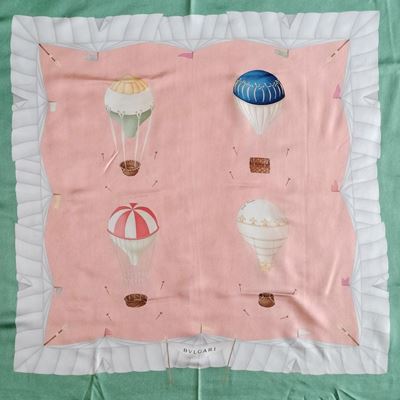 Bulgari Foulard in Seta "mongolfiere" di Davide Pizzigoni