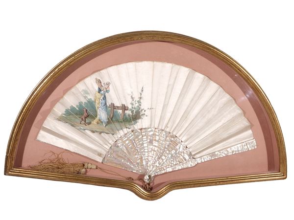 Folding fan  (late 19th century)  - Auction A florentine house. Between tradition and modernity Collection, paintings and furnishing - III - - Maison Bibelot - Casa d'Aste Firenze - Milano