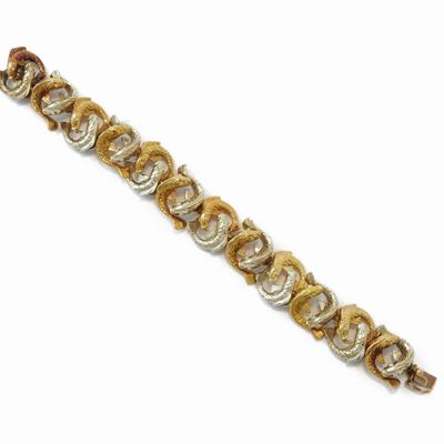 Bracciale Animalier Enrico Serafini in Oro Bianco e Giallo
