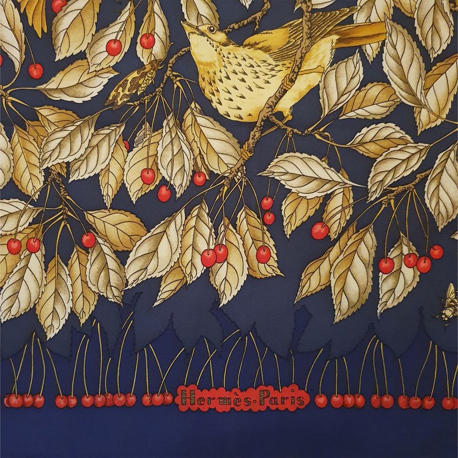 Hermès Foulard "ciliegie"