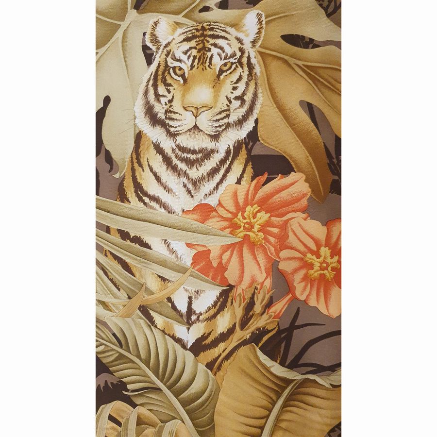 Salvatore Ferragamo Foulard in Seta "tigri"