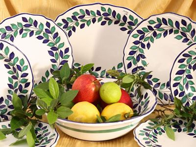 Servizio di Piatti in Terracotta Smaltata, Deruta