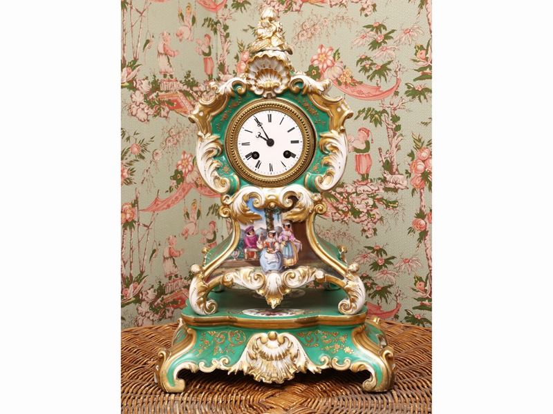 Orologio da Tavolo in Porcellana