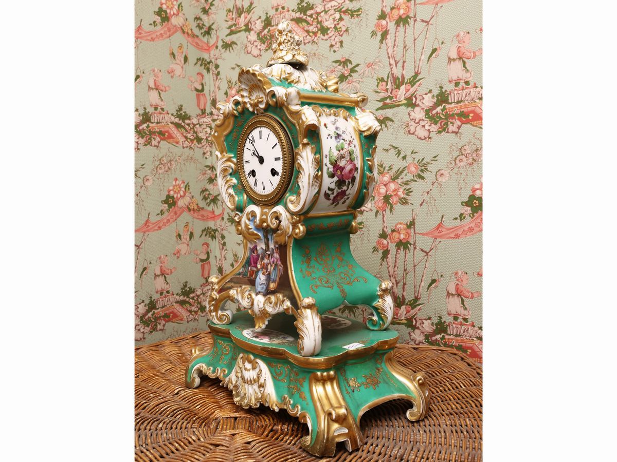 Orologio da Tavolo in Porcellana