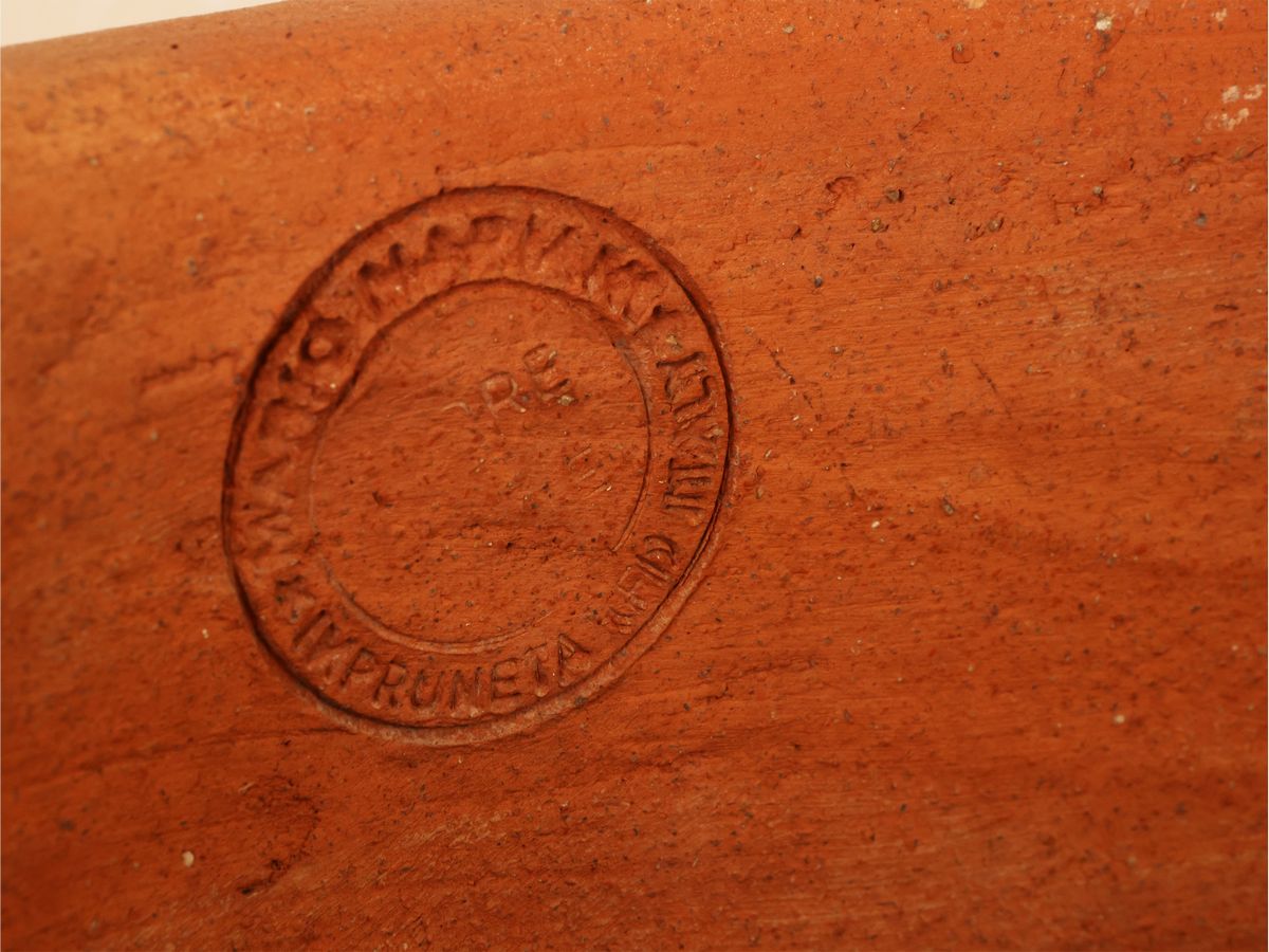 Serie di Tre Vasi da Giardino in Terracotta
