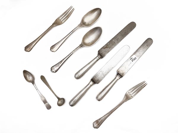 Miscellaneous silver cutlery  (18th/19th century)  - Auction A house on the Ponte Vecchio - Maison Bibelot - Casa d'Aste Firenze - Milano