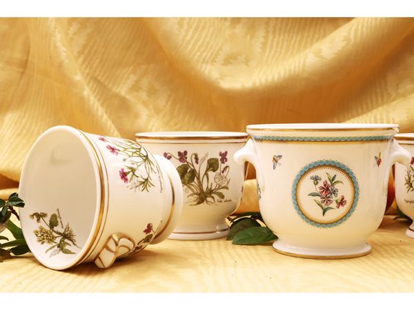 Assortment of small porcelain vase holders