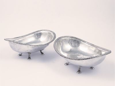 Coppia di Cestini Porta Bonbon in Argento
