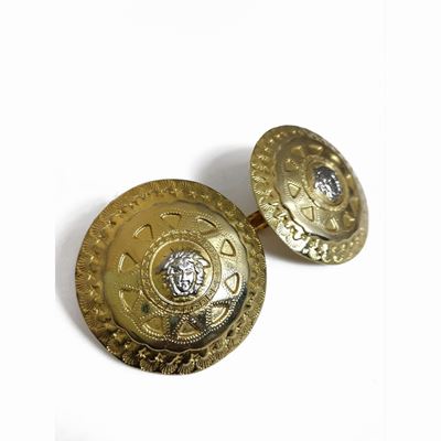 Gianni Versace Due Fermacapelli in Metallo Dorato