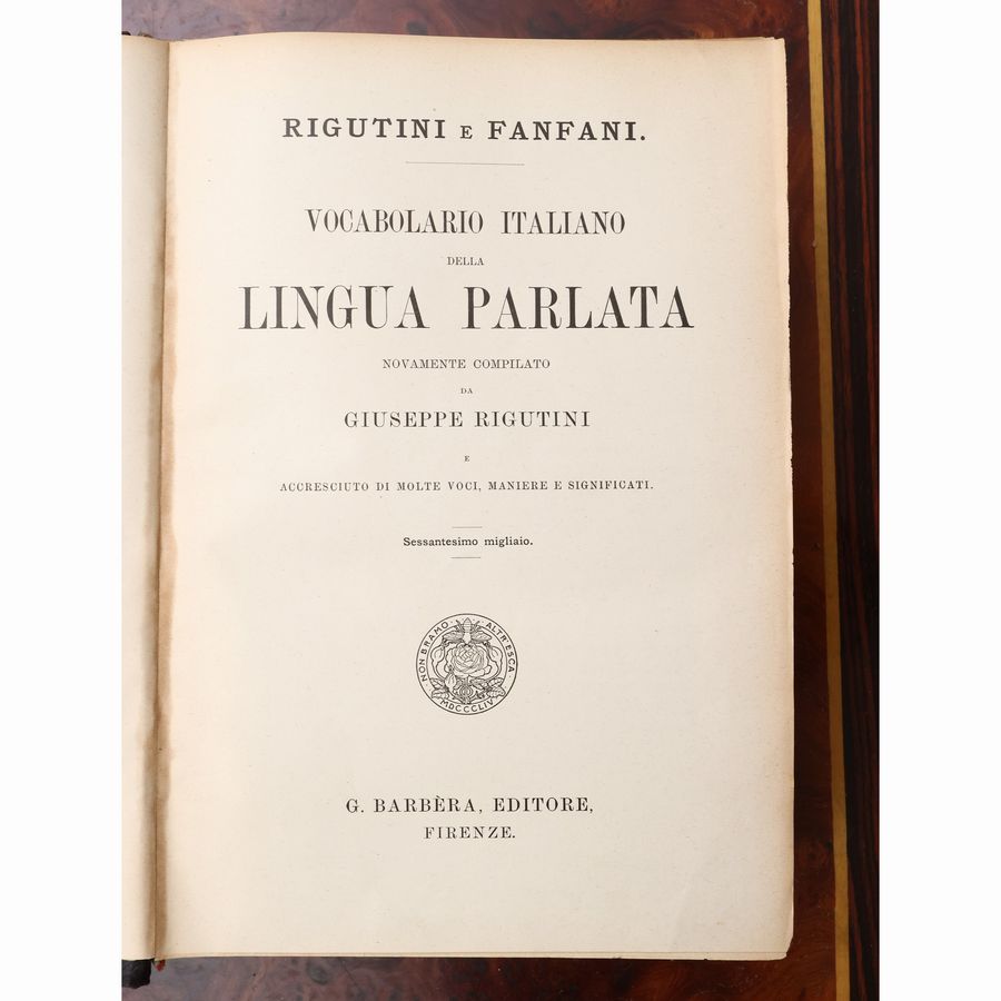 Rigutini e Fanfani, Vocabolario Italiano della Lingua Parlata
