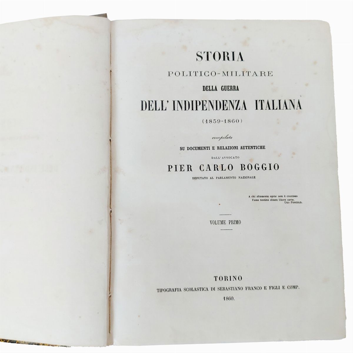 Storia Politico-militare della Guerra Dell'indipendenza Italiana (1859-1860)