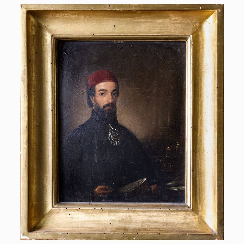 Personaggio maschile vestito all'orientale