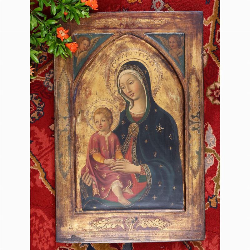 Madonna con Bambino e coppia di cherubini