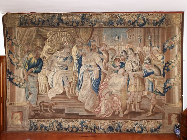 Scuola fiamminga del XVII secolo - Fainting of Esther