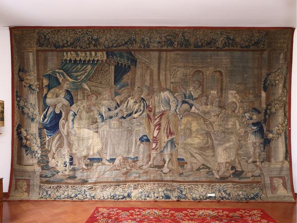 Scuola fiamminga del XVII secolo - Belshazzar's banquet