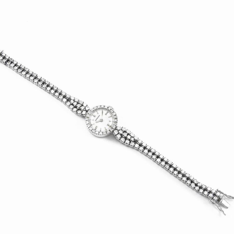 Orologio da Polso per Donna Longines in Oro Bianco con Diamanti