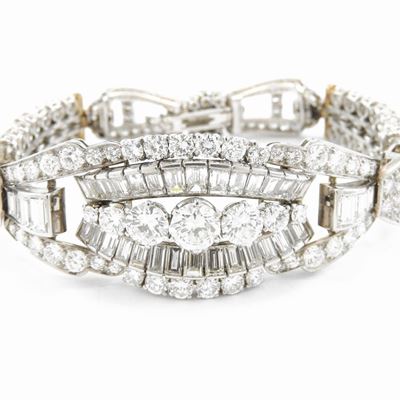Bracciale in Oro Bianco con Diamanti