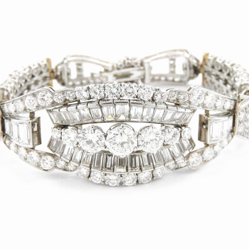 Bracciale in Oro Bianco con Diamanti