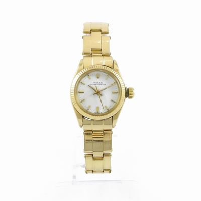 Orologio da Polso per Donna Rolex Oyster Perpetual in Oro Giallo