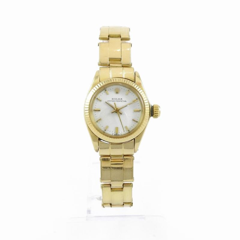 Orologio da Polso per Donna Rolex Oyster Perpetual in Oro Giallo