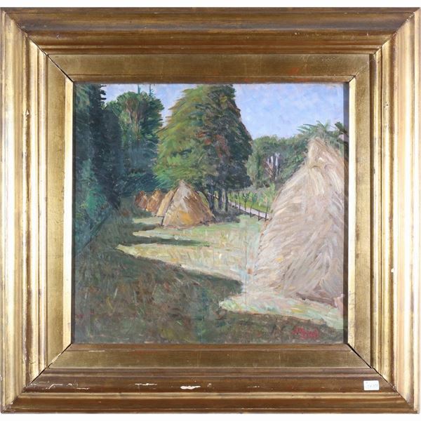 Grano nel parco  (XX secolo)  - Asta Due collezioni pisane - Maison Bibelot - Casa d'Aste Firenze - Milano