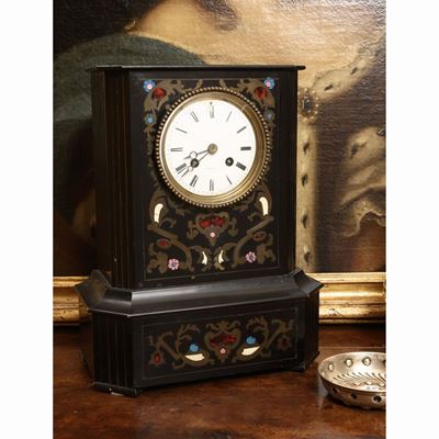 Orologio da Mensola in Legno Ebanizzato