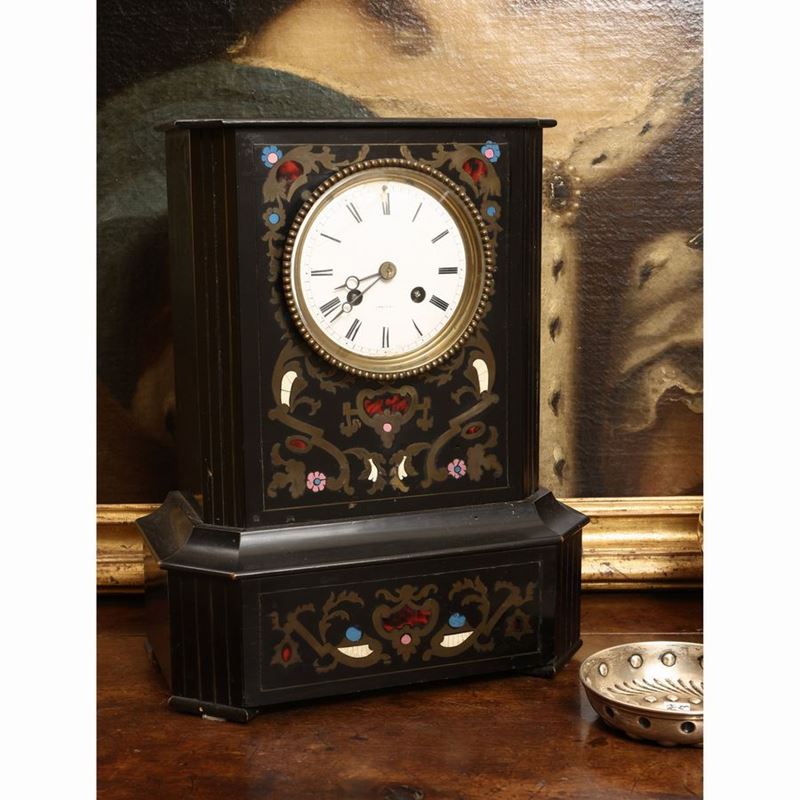 Orologio da Mensola in Legno Ebanizzato