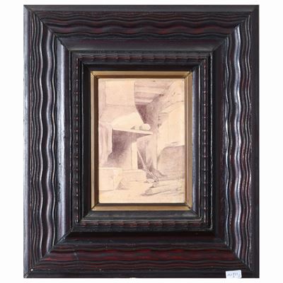 Paesaggio con Archittetura - Interno di Cucina