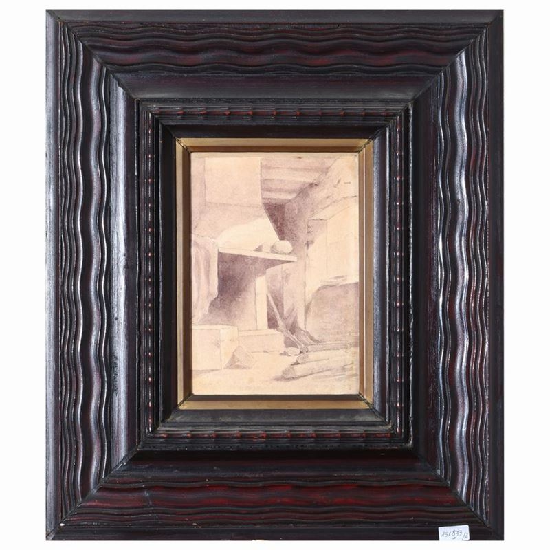 Paesaggio con Archittetura - Interno di Cucina