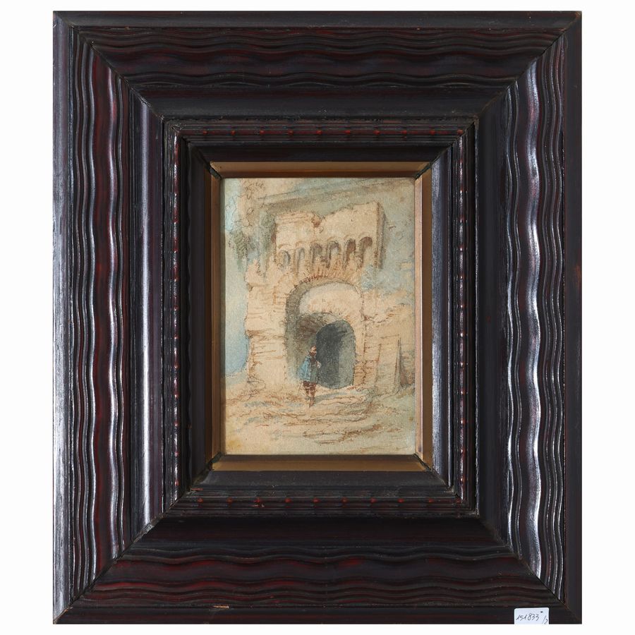 Paesaggio con Archittetura - Interno di Cucina