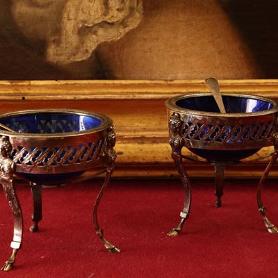 Coppia di Saliere in Argento