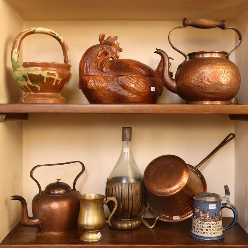 Lotto di Complementi di Arredo Rustici da Cucina