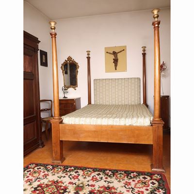 Letto Matrimoniale alla Francese in Ciliegio