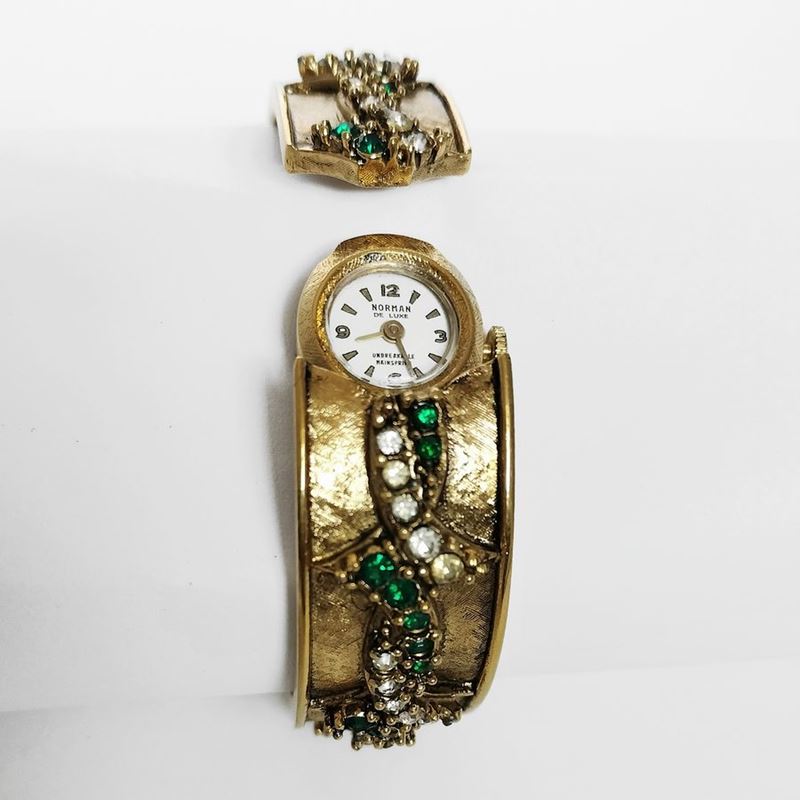 Bracciale/orologio in Metallo Dorato
