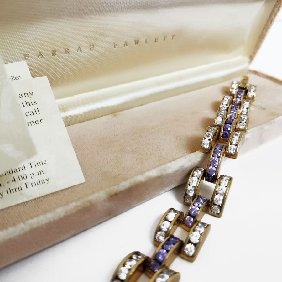 Farrah Fawcett Bracciale in Argento Dorato