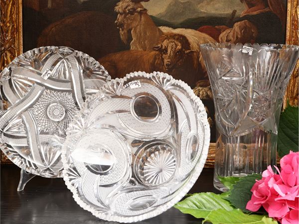 Tre oggetti decorativi in cristallo molato  - Asta Una casa al Ponte Vecchio - Maison Bibelot - Casa d'Aste Firenze - Milano
