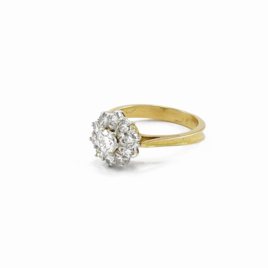 Anello in Oro Bianco e Oro Giallo con Diamanti