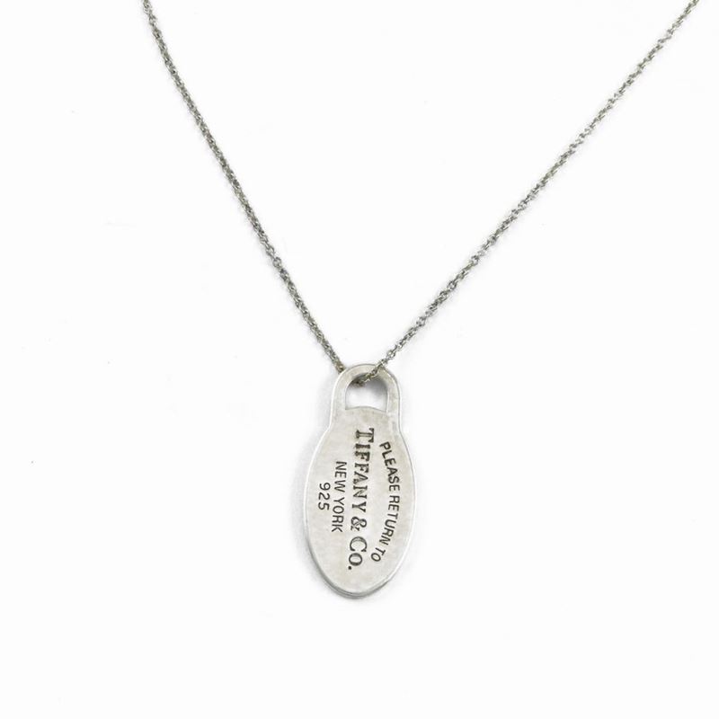 Catenina con Pendente e Bracciale Tiffany & Co in Argento 925/1000