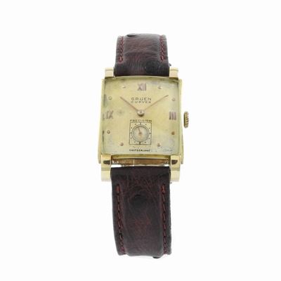 Orologio da Polso per Uomo Gruen Curvex in Oro Rosa 585/1000