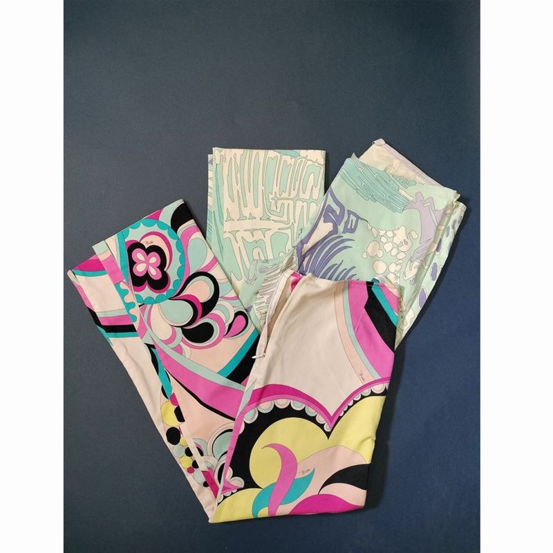 Emilio Pucci Due Paia di Pantaloni in Cotone