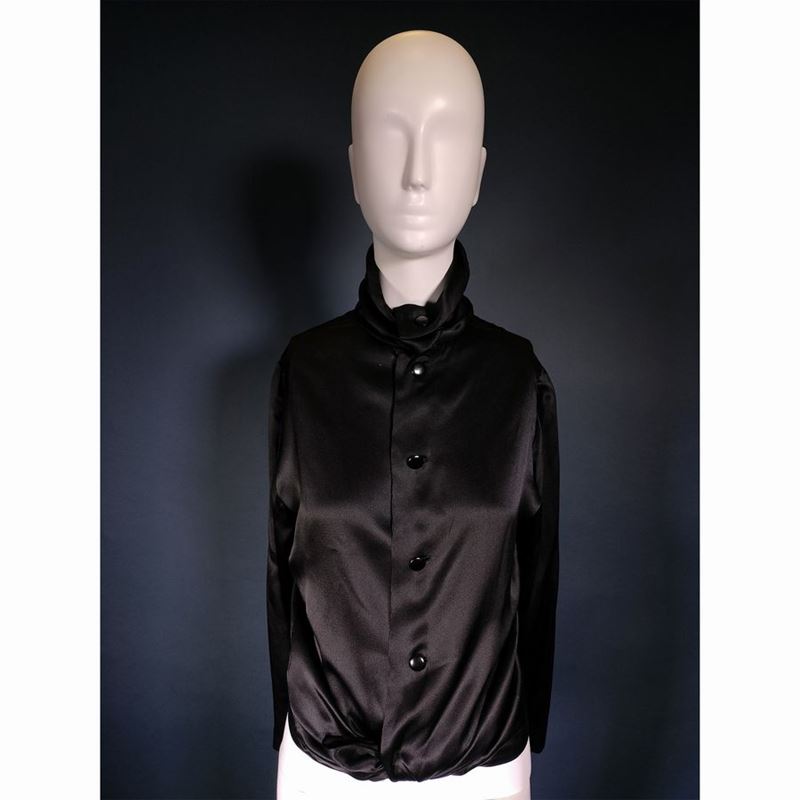 Christian Dior Camicia in Seta Nera