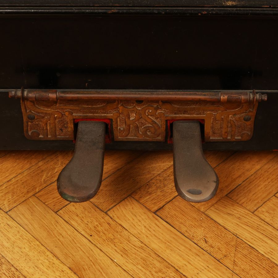Pianoforte Verticale in Legno Ebanizzato, Rittmuller Gottingen