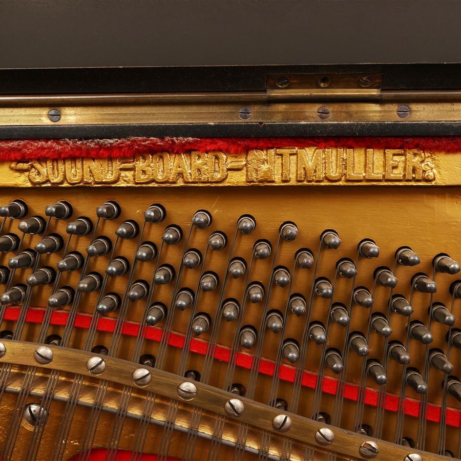 Pianoforte Verticale in Legno Ebanizzato, Rittmuller Gottingen