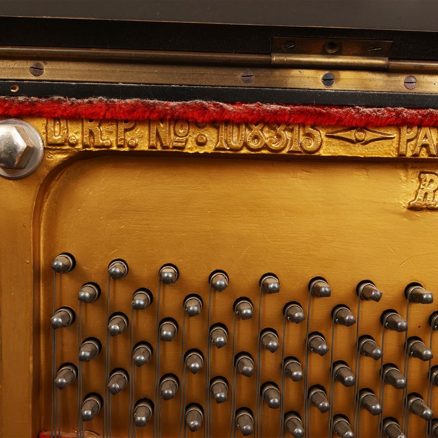 Pianoforte Verticale in Legno Ebanizzato, Rittmuller Gottingen