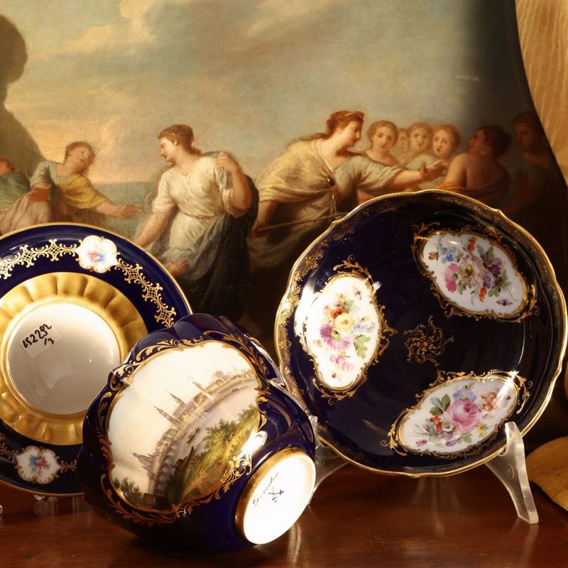 Grande Tazza da Collezione in Porcellana, Meissen