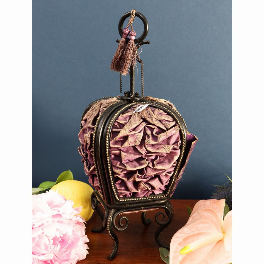 Necessaire da Cucito in Midollino Ebanizzato